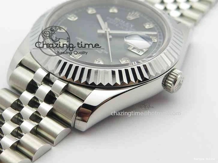 0129 Trendy DateJust II 41mm BP Maker Best Edition Black MOP Diamonds Dial On New Version Jubilee Bracelet A 3622
